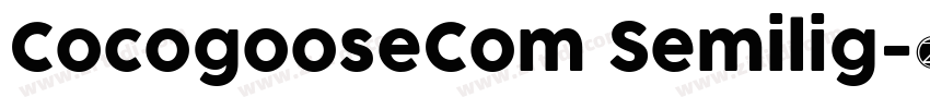 CocogooseCom Semilig字体转换